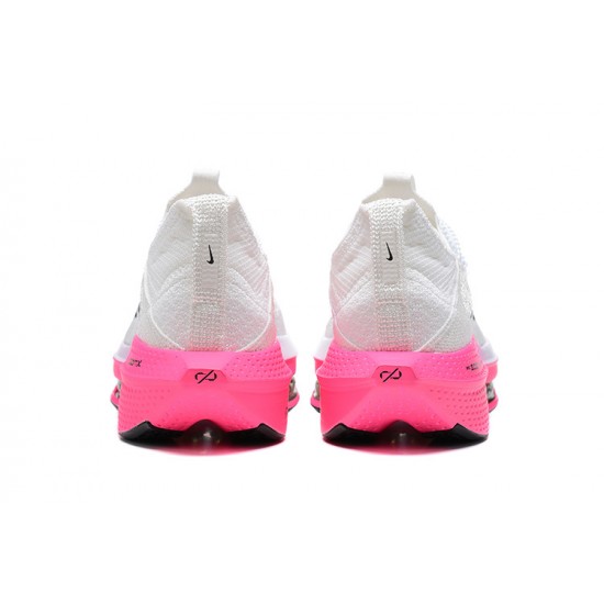 PK Women/Men Shoes Nike Air Zoom Alphafly Next 2 White Pink 