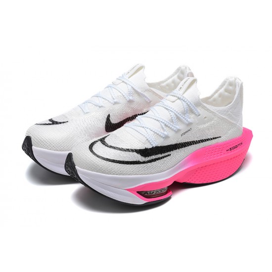 PK Women/Men Shoes Nike Air Zoom Alphafly Next 2 White Pink 