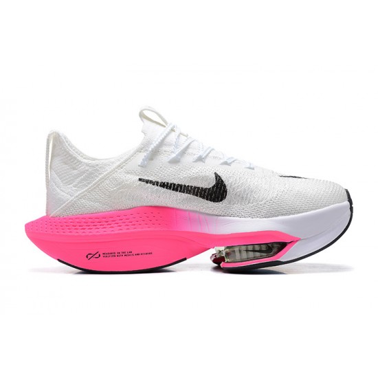 PK Women/Men Shoes Nike Air Zoom Alphafly Next 2 White Pink 