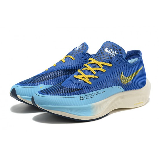 PK Men Shoes Nike ZoomX VaporFly NEXT Blue Yellow 