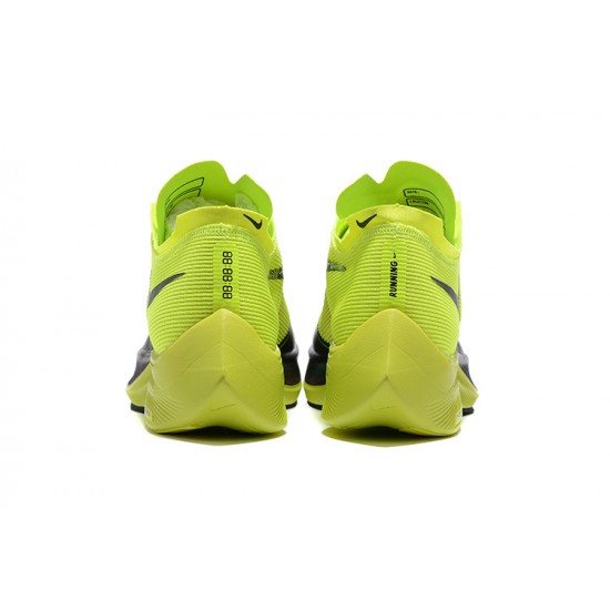 PK Men Shoes Nike ZoomX VaporFly NEXT Chartreuse Black 