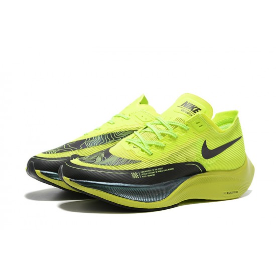 PK Men Shoes Nike ZoomX VaporFly NEXT Chartreuse Black 