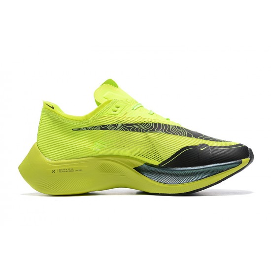 PK Men Shoes Nike ZoomX VaporFly NEXT Chartreuse Black 