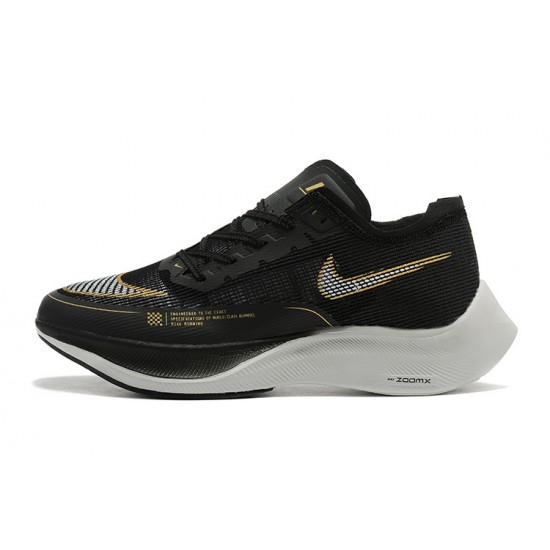 PK Women/Men Shoes Nike ZoomX VaporFly NEXT Black Gold 