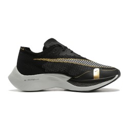 PK Women/Men Shoes Nike ZoomX VaporFly NEXT Black Gold 