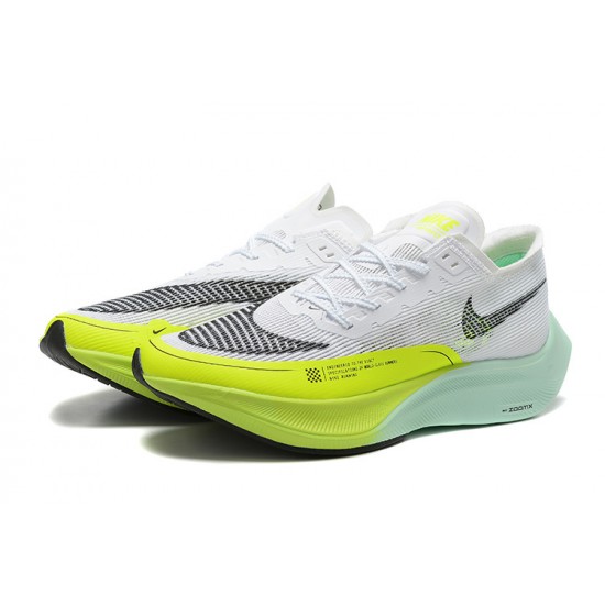 PK Women/Men Shoes Nike ZoomX VaporFly NEXT White Yellow 