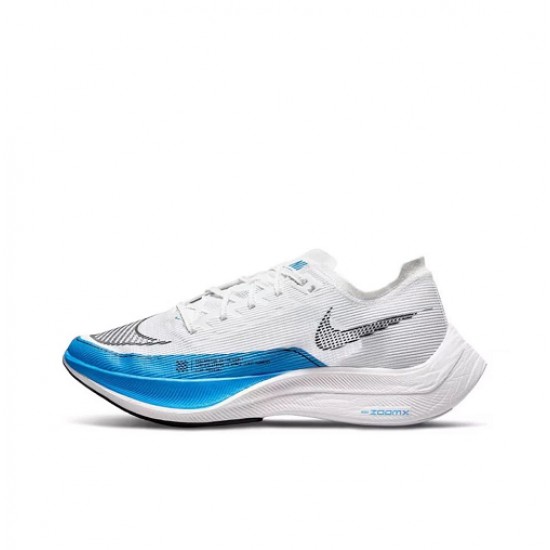 PK Women/Men Shoes Nike ZoomX VaporFly NEXT White and Blue 