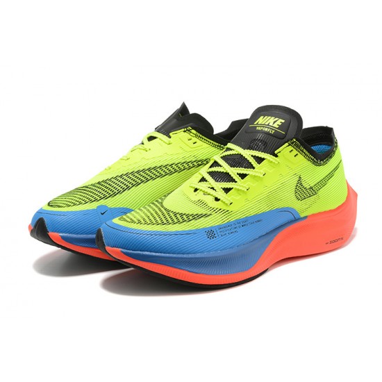 PK Women/Men Shoes Nike ZoomX VaporFly NEXT Yellow Blue 