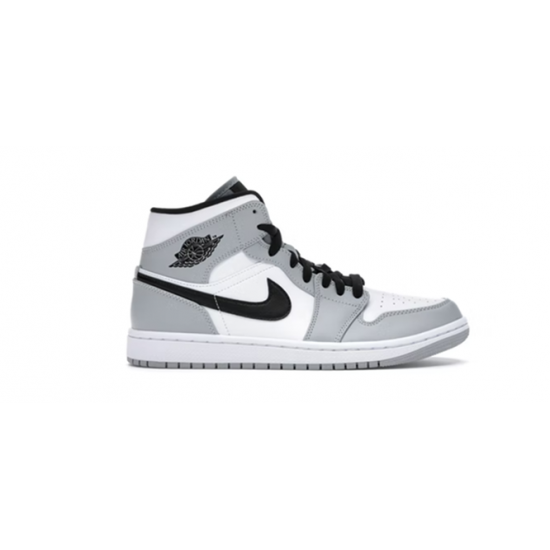 PK Shoes Jordan 1 Mid Light Smoke Jordan Gray 554724 092