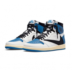 PK Shoes Jordan 1 High SP Fragment Design x Travis Scott Blue Jordan Blue DH3227 105