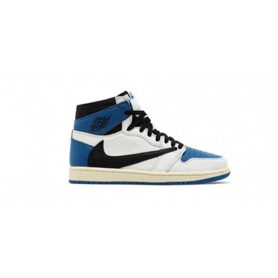 PK Shoes Jordan 1 High SP Fragment Design x Travis Scott Blue Jordan Blue DH3227 105