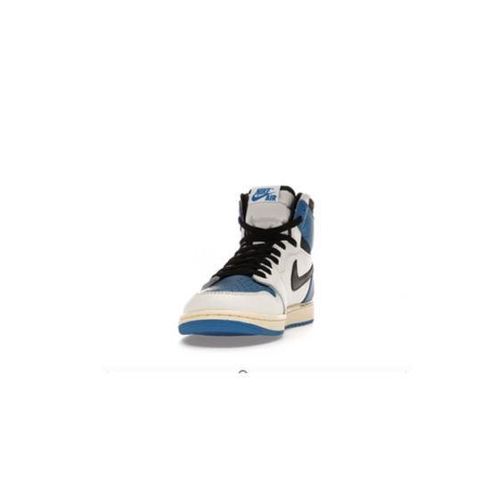 PK Shoes Jordan 1 High SP Fragment Design x Travis Scott Blue Jordan Blue DH3227 105