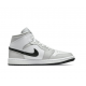 PK Shoes Jordan 1 Mid Grey Fog' (W) Jordan White BQ6472 015