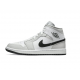 PK Shoes Jordan 1 Mid Grey Fog' (W) Jordan White BQ6472 015