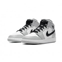 PK Shoes Jordan 1 Mid Light Smoke Jordan Gray 554724 092