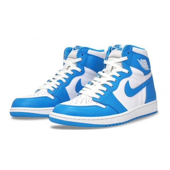 PK Shoes Jordan 1 High UNC' Blue Jordan Blue 555088 117