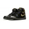 PK Shoes Jordan 1 High Black Metallic Gold Jordan BLACK 555088 032