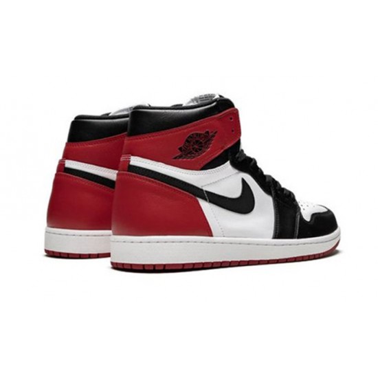 PK Shoes Jordan 1 High OG “Black Toe Jordan WHITE 555088 125