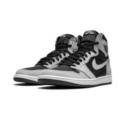 PK Shoes Jordan 1 High Black Smoke Grey BLACK Jordan BLACK 555088 035