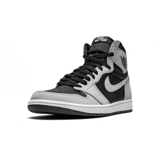 PK Shoes Jordan 1 High Black Smoke Grey BLACK Jordan BLACK 555088 035