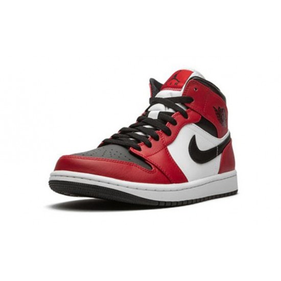 PK Shoes Jordan 1 Mid Chicago Black Toe Jordan BLACK 554724 069