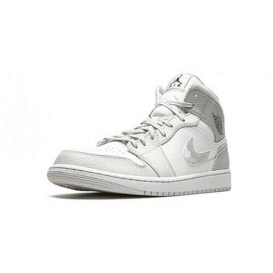 PK Shoes Jordan 1 Mid WHITE/PHOTON DUST-GREY FOG Jordan WHITE DC9035 100