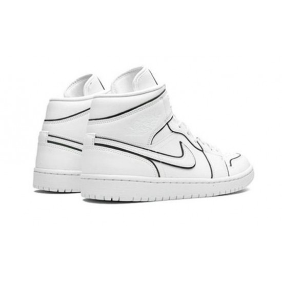 PK Shoes Jordan 1 Mid Iridescent Reflective White Jordan White CK6587 100