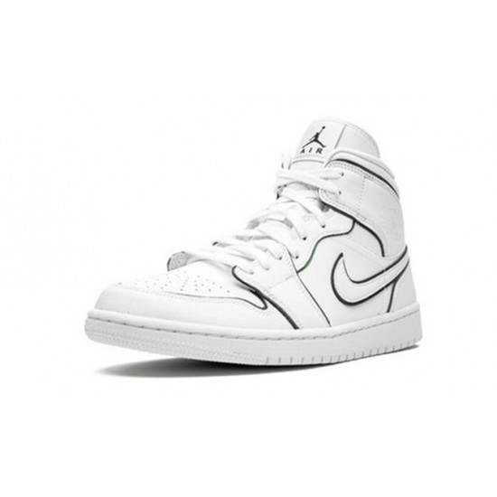 PK Shoes Jordan 1 Mid Iridescent Reflective White Jordan White CK6587 100