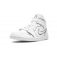 PK Shoes Jordan 1 Mid Iridescent Reflective White Jordan White CK6587 100