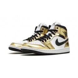 PK Shoes Jordan 1 Mid Metallic Gold Jordan METALLIC GOLD DC1419 700