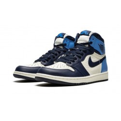 PK Shoes Jordan 1 High OG “Obsidian/University Blue Jordan SAIL 555088 140