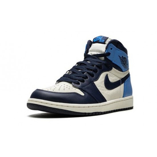 PK Shoes Jordan 1 High OG “Obsidian/University Blue Jordan SAIL 555088 140