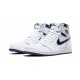 PK Shoes Jordan 1 High Metallic Navy Jordan WHITE 555088 106