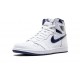 PK Shoes Jordan 1 High Metallic Navy Jordan WHITE 555088 106