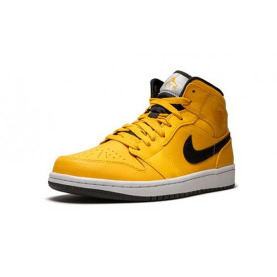 PK Shoes Jordan 1 Mid Taxi Yellow UNIVERSITY GOLD Jordan GOLD 554724 700