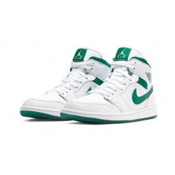 PK Shoes Jordan 1 Mid White Mystic Green WHITE Jordan WHITE CD6759 103