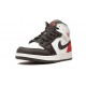 PK Shoes Jordan 1 Mid White Red Black WHITE Jordan WHITE BQ6931 100