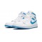 PK Shoes Jordan 1 Mid Sail Light Blue UNIVERSITY BLUE Jordan BLUE BQ6472 114