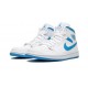 PK Shoes Jordan 1 Mid Sail Light Blue UNIVERSITY BLUE Jordan BLUE BQ6472 114