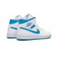 PK Shoes Jordan 1 Mid Sail Light Blue UNIVERSITY BLUE Jordan BLUE BQ6472 114