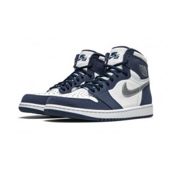 PK Shoes Jordan 1 High Midnight Navy Jordan WHITE DC1788 100