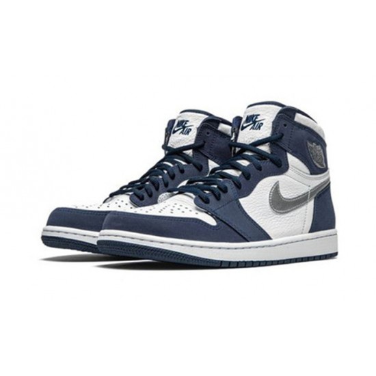 PK Shoes Jordan 1 High Midnight Navy Jordan WHITE DC1788 100