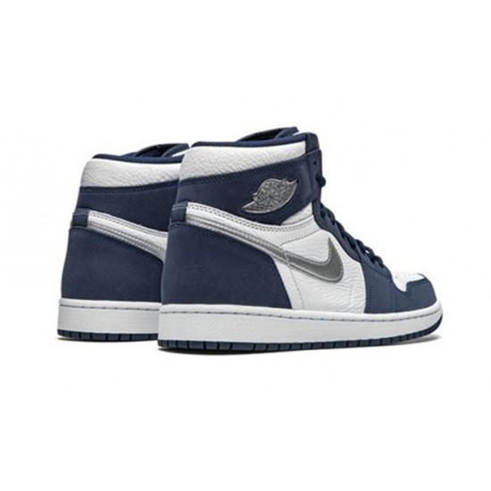 PK Shoes Jordan 1 High Midnight Navy Jordan WHITE DC1788 100