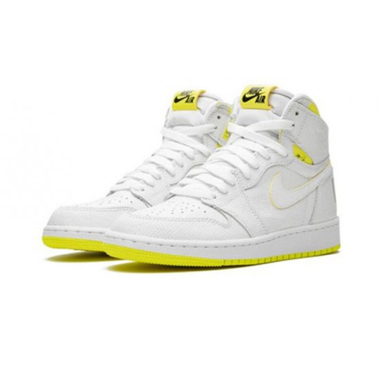 PK Shoes Jordan 1 High First Class Flight Jordan WHITE 575441 170