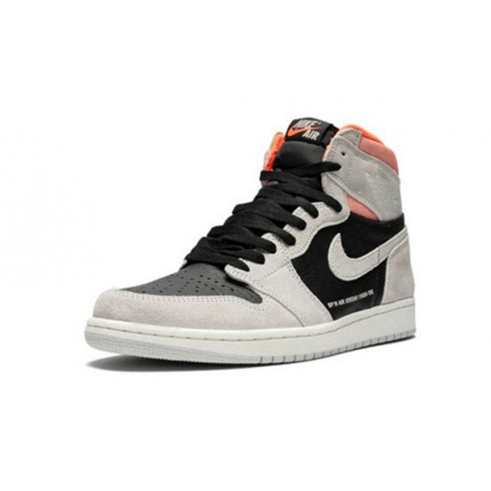 PK Shoes Jordan 1 High OG Neutral Grey Hyper Crimson NEUTRAL GREY Jordan GREY 555088 018