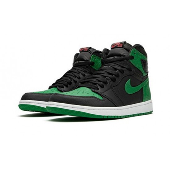 PK Shoes Jordan 1 High Pine Green Jordan BLACK 555088 030