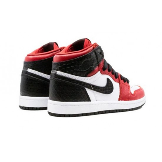 PK Shoes Jordan 1 High Snake Chicago Satin GYM RED Jordan GYM RED CU0449 601