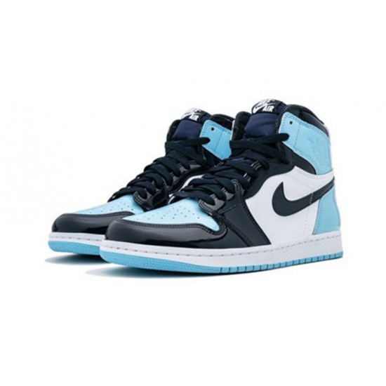 PK Shoes Jordan 1 High UNC Patent Leather Jordan OBSIDIAN CD0461 401