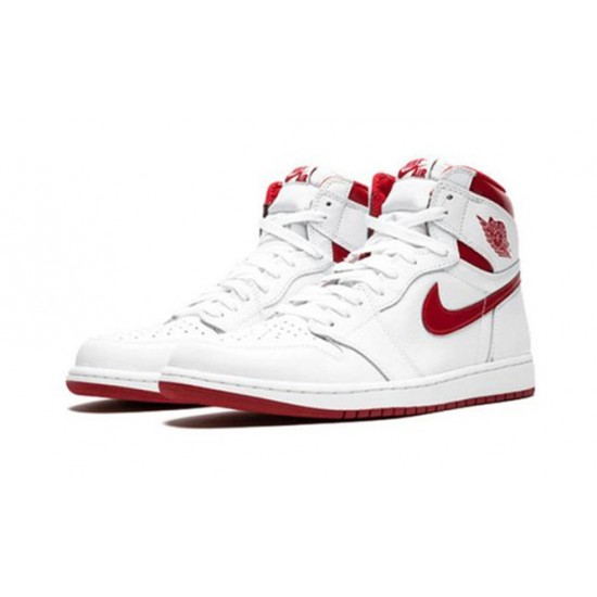 PK Shoes Jordan 1 High Metallic Red Jordan WHITE 555088 103