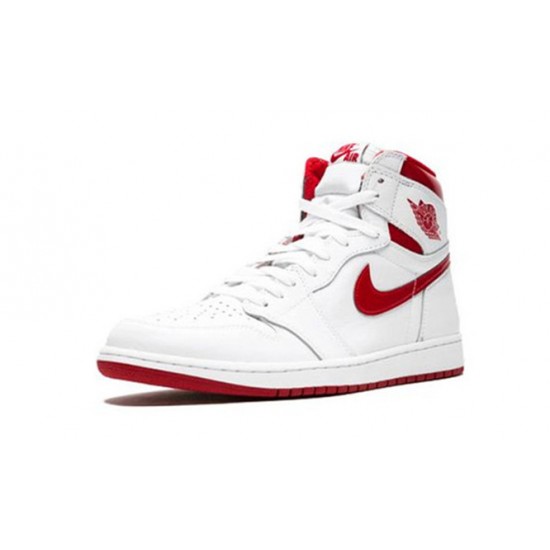 PK Shoes Jordan 1 High Metallic Red Jordan WHITE 555088 103